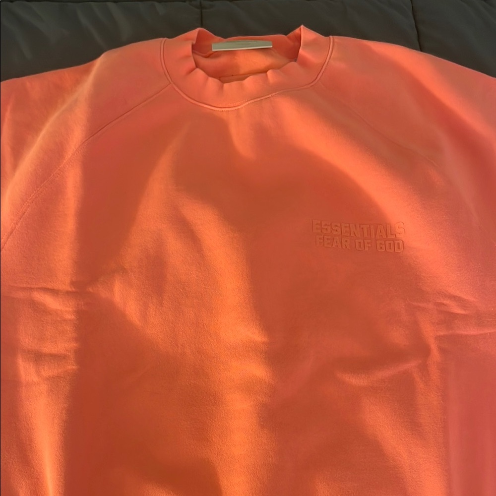 Essentials Fear of God Peach Sweatshirt size Large